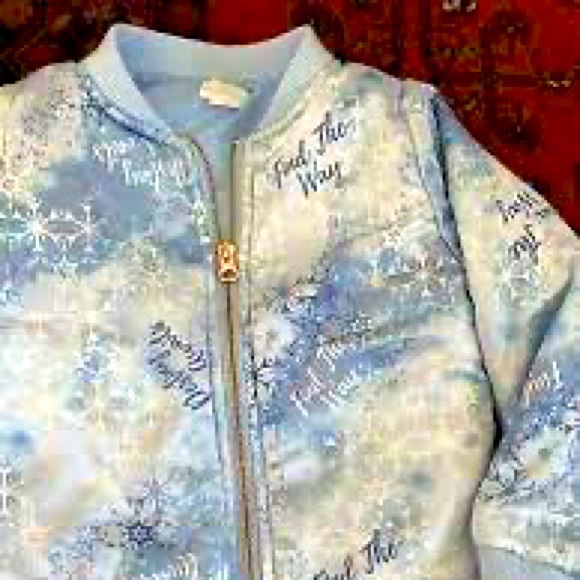 - Disney Frozen II bomber jacket 4 T - Picture 1 of 4